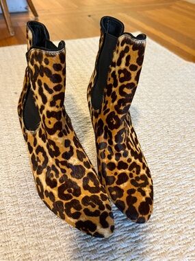 Lauren Ralph Lauren Leopard Print Chelsea Ankle Boots - Women's